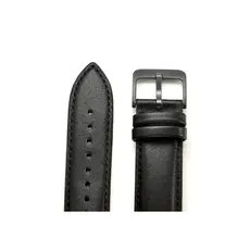 სმარტ საათის სამაჯური 20mm Cowhide Leather Watch Band For Samsung Galaxy Watch's - Black, 5 image