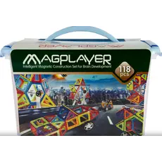 მაგნიტური კონსტრუქტორი Magplayer Designer magnetic box set 118
