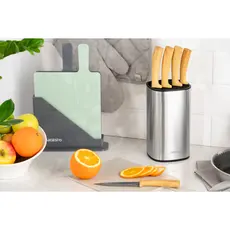 დანების ნაკრები Ardesto AR2105WD Midori, 5pcs, Knifes Set, Silver/Wood, 3 image