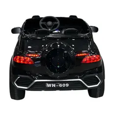 ბავშვის ელექტრო მანქანა mercedes-benz  WN-609-BLACK,ტყავის სავარძლით, 4 image