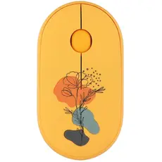 მაუსი 2E MF300 FLORA POPPY Silent WL BT, Yellow