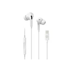 ყურსასმენი Celly UP1200 USB Type-C Stereo Earphones White, 2 image