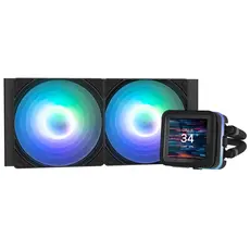 ქულერი Zalman LCS Alpha 2DS A24 ARGB, LGA1851, 1700, 1200, 115x, AM5, AM4, TDP 320W, black