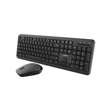 კლავიატურა და მაუსი CANYON SET-W20 UK/US Keyboard+Mouse Velvet Wireless Black, 2 image