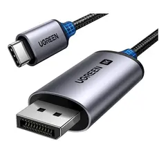 ვიდეო კაბელი UGREEN CM556 (25839), 8K Type C to DisplayPort, 3m, Black/Grey, 2 image