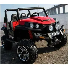 ბავშვის ელექტრო მანქანა S2588-R/2 ადგილიანი/კაუჩუკის საბურავებით/ტყავის სავარძლით, 10 image