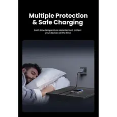 მობილურის დამტენი UGREEN X503 (35041) NExode Air, 30W, Type-C, GaNInfinity Fast Charger, Grey, 10 image