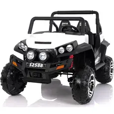 ბავშვის ელექტრო მანქანა S2588-W ტყავის სავარძლით და კაუჩუკის საბურავებით, 2 image