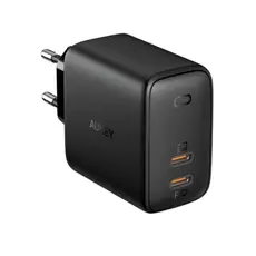 ადაპტერი Aukey PA-B4T 45W 2-Port PD Wall Charger Black