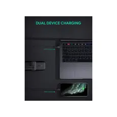 ადაპტერი Aukey PA-B4T 45W 2-Port PD Wall Charger Black, 11 image