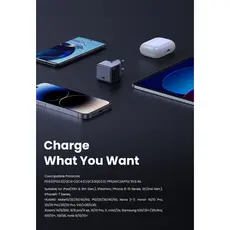 მობილურის დამტენი UGREEN X503 (35041) NExode Air, 30W, Type-C, GaNInfinity Fast Charger, Grey, 5 image