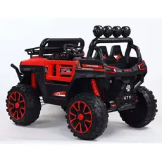 ბავშვის ელექტრო მანქანა V5588 კაუჩუკის საბურავებით,ტყავის სკამით, 4 image