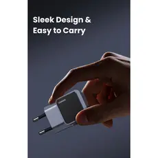 მობილურის დამტენი UGREEN X503 (35041) NExode Air, 30W, Type-C, GaNInfinity Fast Charger, Grey, 6 image