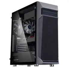 ქეისი Zalman PC case Z1 Plus without PSU, 2xUSB3.0, 1xUSB2.0, 3x120mm, VGA 385mm, LCS ready, TG Side Panel, ATX, black, 2 image