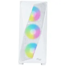 კომპიუტერის ქეისი 2E GAMING PC case Aruba G3313W, without PSU, 1xUSB3.0, 2xUSB2.0, 5x120mm ARGB, VGA 330mm, LCS ready, HUB, TG Side Panel, ATX, white, 4 image