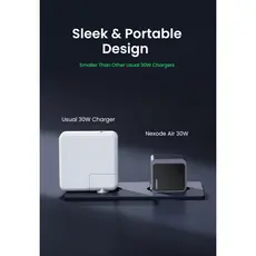 მობილურის დამტენი UGREEN X503 (35041) NExode Air, 30W, Type-C, GaNInfinity Fast Charger, Grey, 9 image