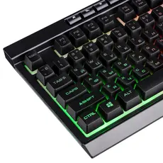 კლავიატურა 2E GAMING Membrane keyboard KG300 114key, USB-A, EN/RU, LED, black, 3 image