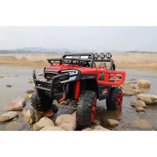 ბავშვის ელექტრო მანქანა V5588 კაუჩუკის საბურავებით,ტყავის სკამით, 6 image