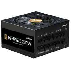 კვების ბლოკი Zalman Power supply Teramax 2 (750W) >90%, 80+ Gold, 120mm, 1xMB 18pin+10pin, 2xCPU 8pin(4+4), 3xMolex, 8xSATA, 3xPCIe 8pin(6+2), 1х12VHPWR, Fully Modular
