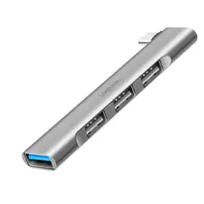 USB ჰაბი Logilink UA0437 Ultraslim 4-port USB-C hub 18W Aluminum