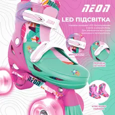 როლიკები Neon Scates Combo, size 34-37, floral