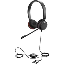 ყურსასმენი Jabra 5399-823-369 Evolve 30 II Stereo MS, Headset, Wired, USB C/A, 3.5mm, Black, 3 image