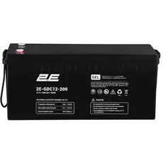 უწყვეტი კვების წყაროს ელემენტი 2E 2E-GDC12-200 GDC, 12V, 200Ah, GEL VRLA, Uninterruptible Power Supply Element, Black, 2 image