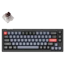 კლავიატურა Keychron V2 84 keys, K Brown, Hot-Swap, WL/BT/USB-A, RGB, black, 3 image