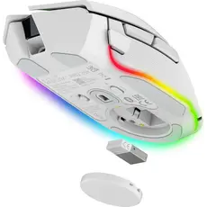 Razer Mouse Basilisk V3 Pro 35K, RGB, USB-A/WL/BT, white, 4 image