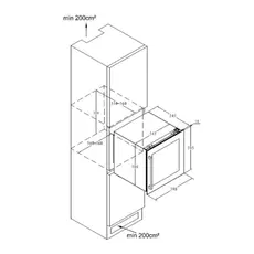 ღვინის მაცივარი LASOMMELIE LSBI36BDZ, 5 image