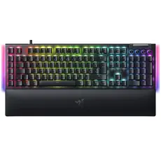 კლავიატურა Razer Keyboard mechanical BlackWidow V4, 114key, Yellow Switch, USB-A, EN/RU, RGB, black, 2 image