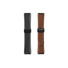 სმარტ საათის სამაჯური DUX DUCIS YA Series 43mm Genuine Cow Leather Strap 20mm Watch Band - Black, 4 image