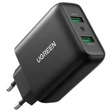 მობილურის დამტენი UGREEN CD161 (10216), 36W, USB, Fast Charger, Black, 2 image