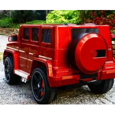 საბავშვო ელექტრო მანქანა 7288-R /კაუჩუკის საბურავებით/ტყავის სკამით, 7 image