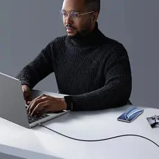 USB კაბელი UGREEN US557 (15275), 100W, Type-C to Type-C 2.0 Braided Fast Charging Cable, 1m, Black, 8 image