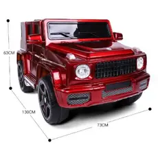 საბავშვო ელექტრო მანქანა 7288-R /კაუჩუკის საბურავებით/ტყავის სკამით, 8 image