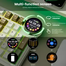 კლავიატურა Royal Kludge RK N99 RGB Mechanical Keyboard, Cream Switch, Hot Swappable, Wireless, USB, Bluetooth, 2.4GHz, Palm Green, 9 image