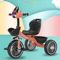 ბავშვთა სამთვალა პედლებიანი ველოსიპედი 602PINK, 3 image