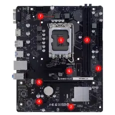 დედა დაფა Biostar Mainboard, H610MHC 2.0 Socket 1700 DDR4, uATX, GbE, 3 image