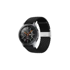 სმარტ საათის სამაჯური Samsung Galaxy Watch 42mm Elastic Nylon Watch Band - Black, 3 image