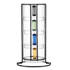 ჭიქების ნაკრები Ardesto Set of cups 350ml, 4pcs, borosilicate glass, transparent, 3 image