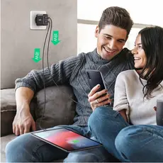 მობილურის დამტენი UGREEN CD161 (10216), 36W, USB, Fast Charger, Black, 6 image