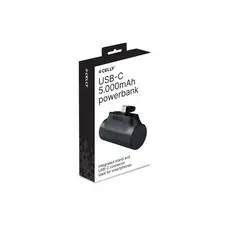 პორტატული დამტენი Celly USB-C Power Bank (5000mAh) Black, 2 image