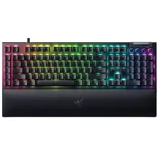 კლავიატურა Razer Keyboard mechanical BlackWidow V4, 114key, Yellow Switch, USB-A, EN, RGB, black