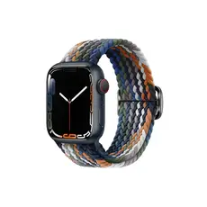 სმარტ საათის სამაჯური TVC Apple Watch Series 10 42mm / 9 8 7 41mm / SE (2023) SE (2022) SE 6 5 4 40mm / 3 2 1 38mm Watch Band Braided Nylon Strap - Denim Multi-Color