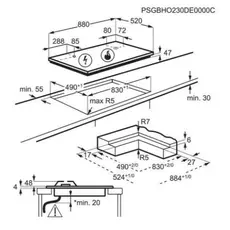 გაზქურის ზედაპირი Electrolux KDI951723K, 4 image