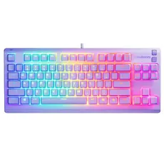 კლავიატურა SteelSeries Keyboard membrane Apex 3 TKL, 84key, USB-A, EN, RGB, lavender, 2 image