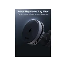 ავტომობილის უსადენო დამტენი Aukey 15W HD-MC13A MagFusion Dash Pro Qi2 Active Cooling Wireless Charging Phone Mount - Gray, 12 image