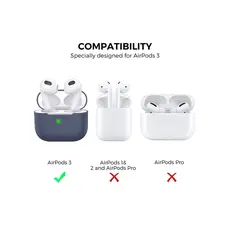 ყურსასმენის ქეისი Silicone Case For AirPods 3 - Midnight Blue, 5 image