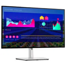 მონიტორი Dell 210-AYUK UltraSharp 27 U2722D, 27", Monitor, QHD, IPS, HDMI, USB, USB-C, DP, Silver, 3 image
